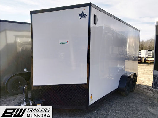 2022 US Cargo ULAFTX716TA2 VNose Cargo Trailer 7x16ft 7000lbs GVWR #84938