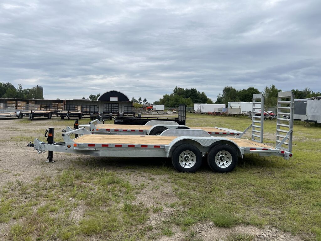 2022 CANADA TRAILERS CE718-10K Galvanized Equipment Trailer 7x18ft 9900lbs GVWR #51841