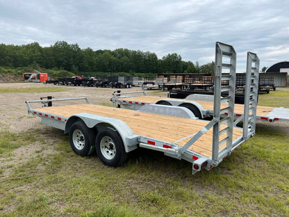 2022 CANADA TRAILERS CE718-10K Galvanized Equipment Trailer 7x18ft 9900lbs GVWR #51841