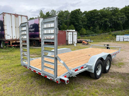 2022 CANADA TRAILERS CE718-10K Galvanized Equipment Trailer 7x18ft 9900lbs GVWR #51841