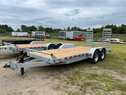 2022 CANADA TRAILERS CE718-10K Galvanized Equipment Trailer 7x18ft 9900lbs GVWR #51841