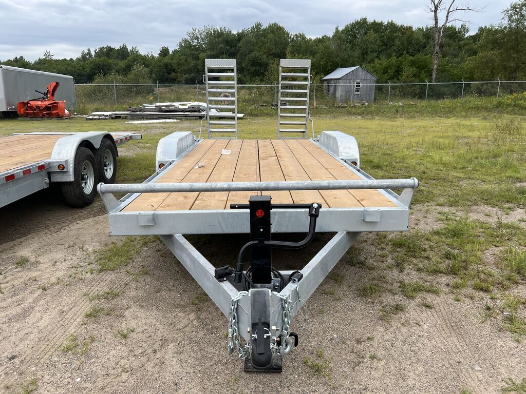 2022 CANADA TRAILERS CE718-10K Galvanized Equipment Trailer 7x18ft 9900lbs GVWR #51841