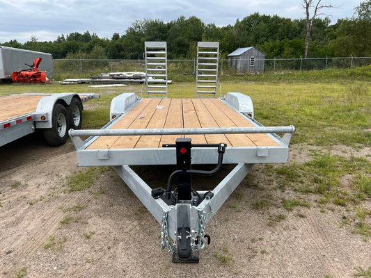 2022 CANADA TRAILERS CE718-10K Galvanized Equipment Trailer 7x18ft 9900lbs GVWR #51841