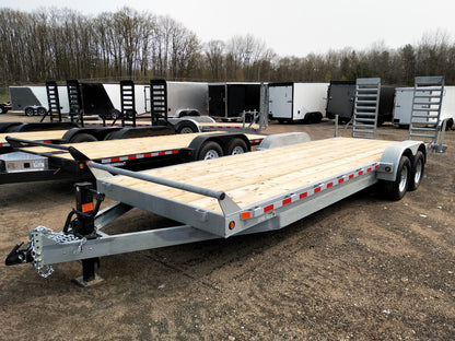 2023 CANADA TRAILERS CE724-10K Galvanized Car Trailer 7x24ft 9900lbs GVWR #55357