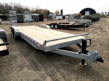 2023 CANADA TRAILERS CE724-10K Galvanized Car Trailer 7x24ft 9900lbs GVWR #55357