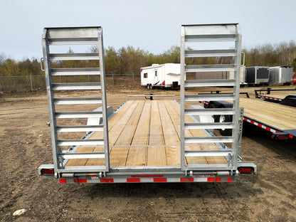 2023 CANADA TRAILERS CE724-10K Galvanized Car Trailer 7x24ft 9900lbs GVWR #55357