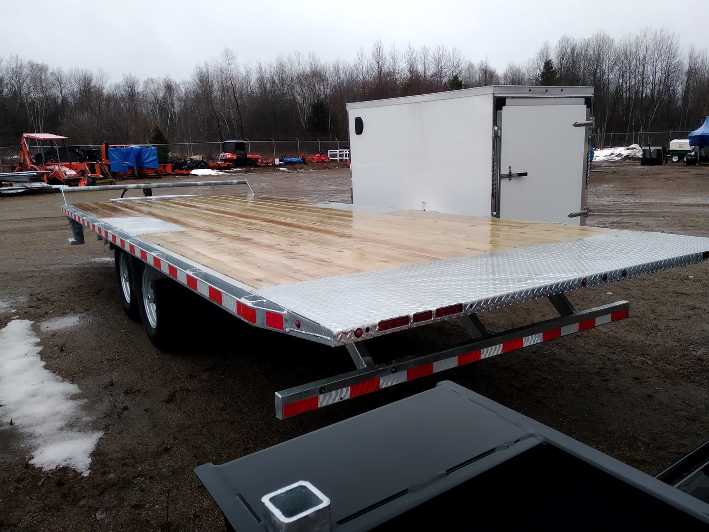 2024 CANADA TRAILERS ETL822-14K Electric Hydraulic Trailer 8x22 ft 14,000 lbs GVWR #58143