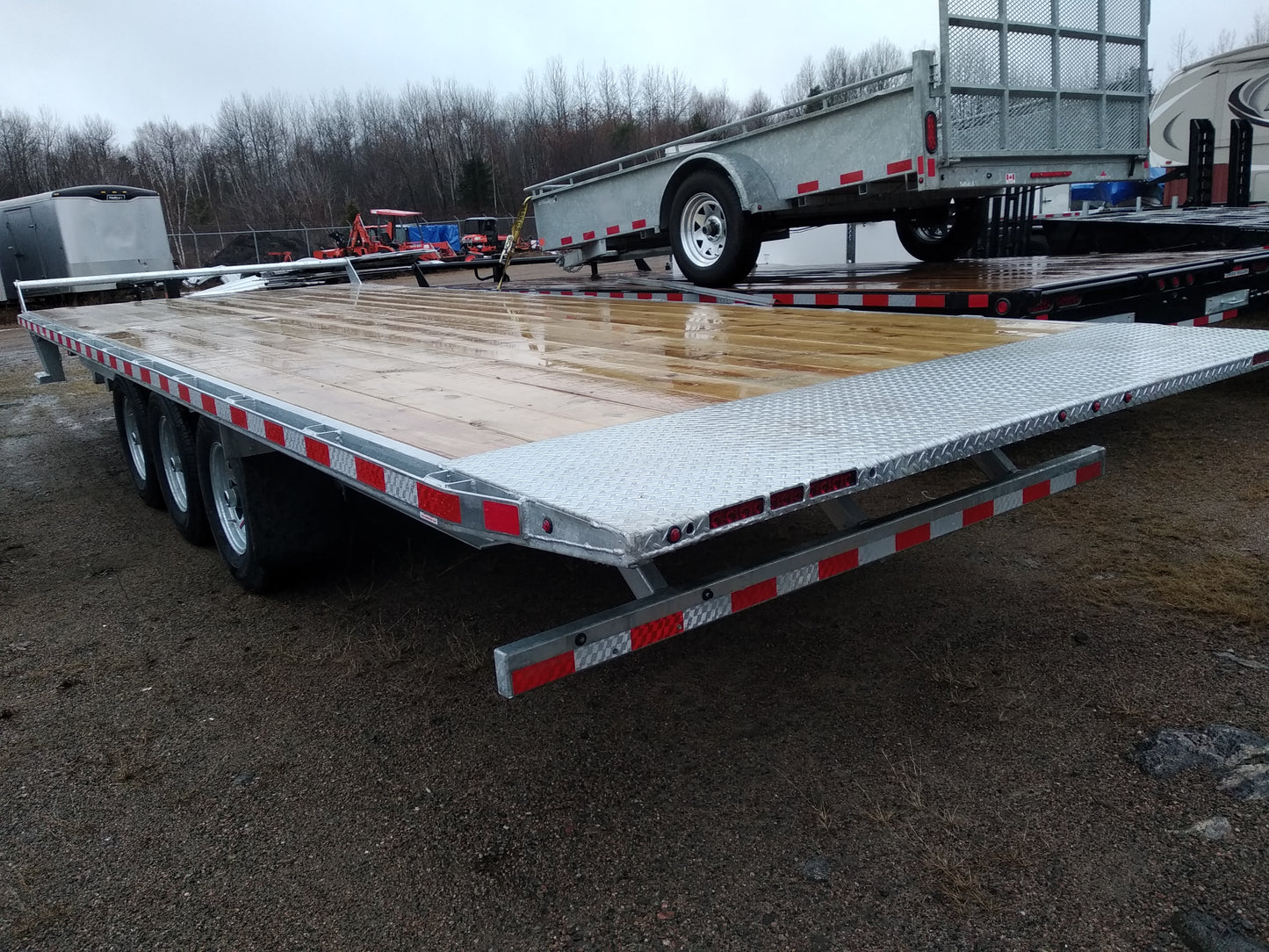 2024 CANADA TRAILERS ETL824-21KTR Electric Tilt Load Trailer 8x24 ft 21,000 lbs GVWR #58145