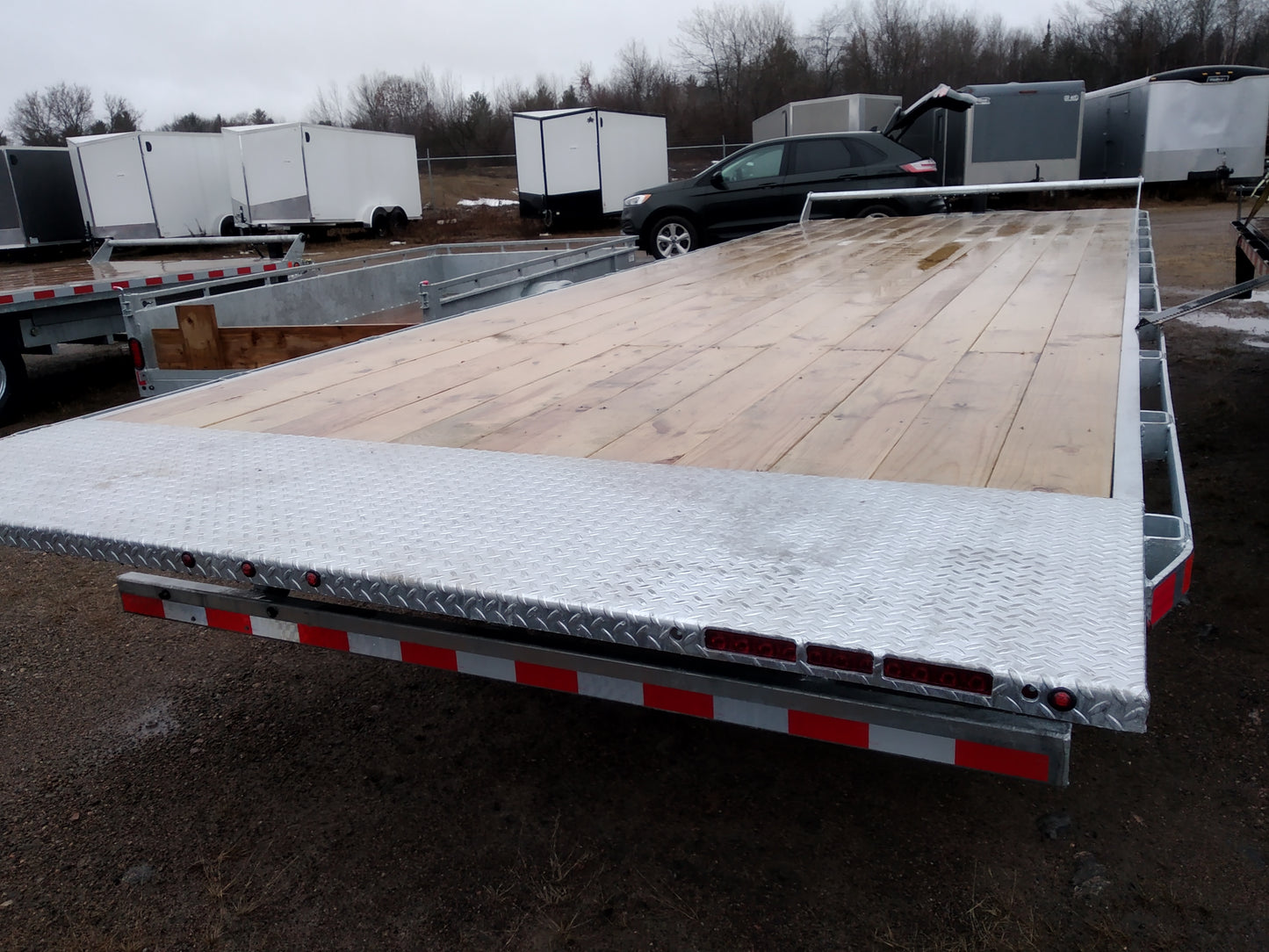 2024 CANADA TRAILERS ETL824-21KTR Electric Tilt Load Trailer 8x24 ft 21,000 lbs GVWR #58145