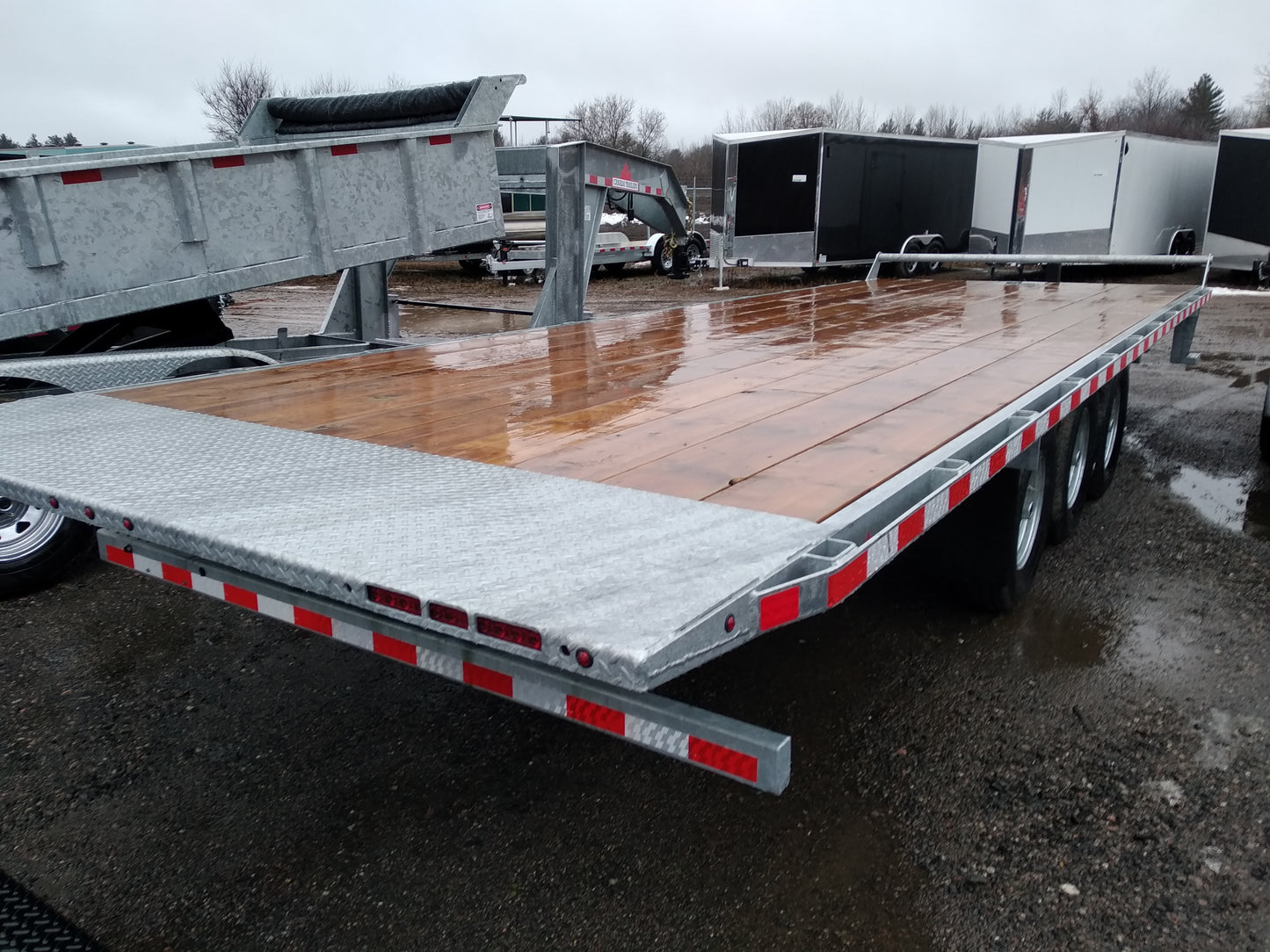 2023 CANADA TRAILERS ETL824-21KTR Electric Tilt Trailer 8x24ft 21000 lbs GVWR #57272