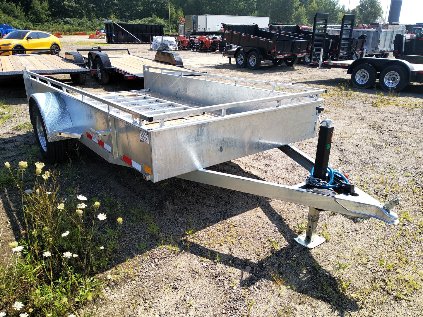 2025 CANADA TRAILERS UT612-5K STEEL SIDE UTILITY TRAILER 6X12 FT 5,200 LBS GVWR #60636