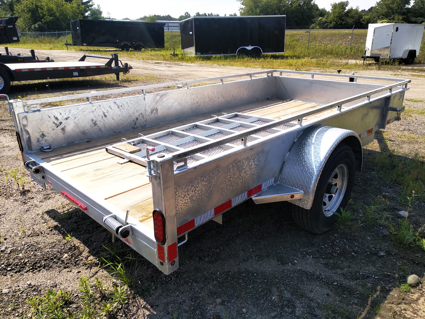 2025 CANADA TRAILERS UT612-5K STEEL SIDE UTILITY TRAILER 6X12 FT 5,200 LBS GVWR #60636