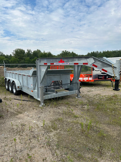 2023 CANADA TRAILERS GNDT8316-21KTR Gooseneck Dump Trailer 7x16ft 21000lbs GVWR #56729