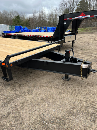 2023 CANADA TRAILERS BT25-24KD Beavertail Pintle Deckover 8.5x25ft 24000lbs GVWR #55358