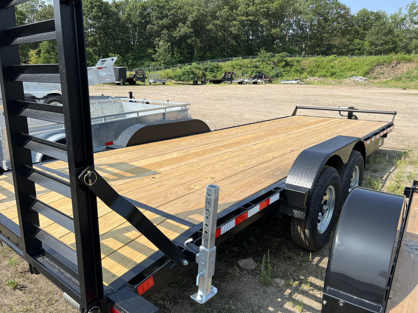 2025 Car Hauler Trailer w/ Powder Coat (CE722-14K), 22'x17', GVWR: 14,000lbs, #64720