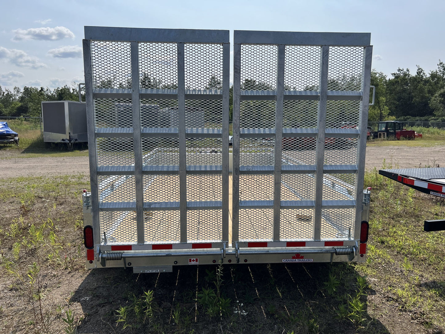 2025 Galvanized Utility Trailer + full width ramp (UT712-10K), 7'x12', GVWR: 9,900lbs, #64718
